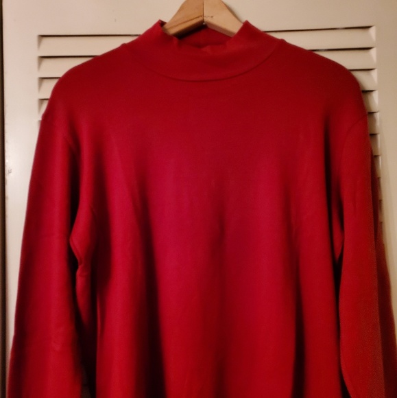 Jones New York Sport Sweaters - *SOLD*Jones New York Sport Red MockTurtleNeck
